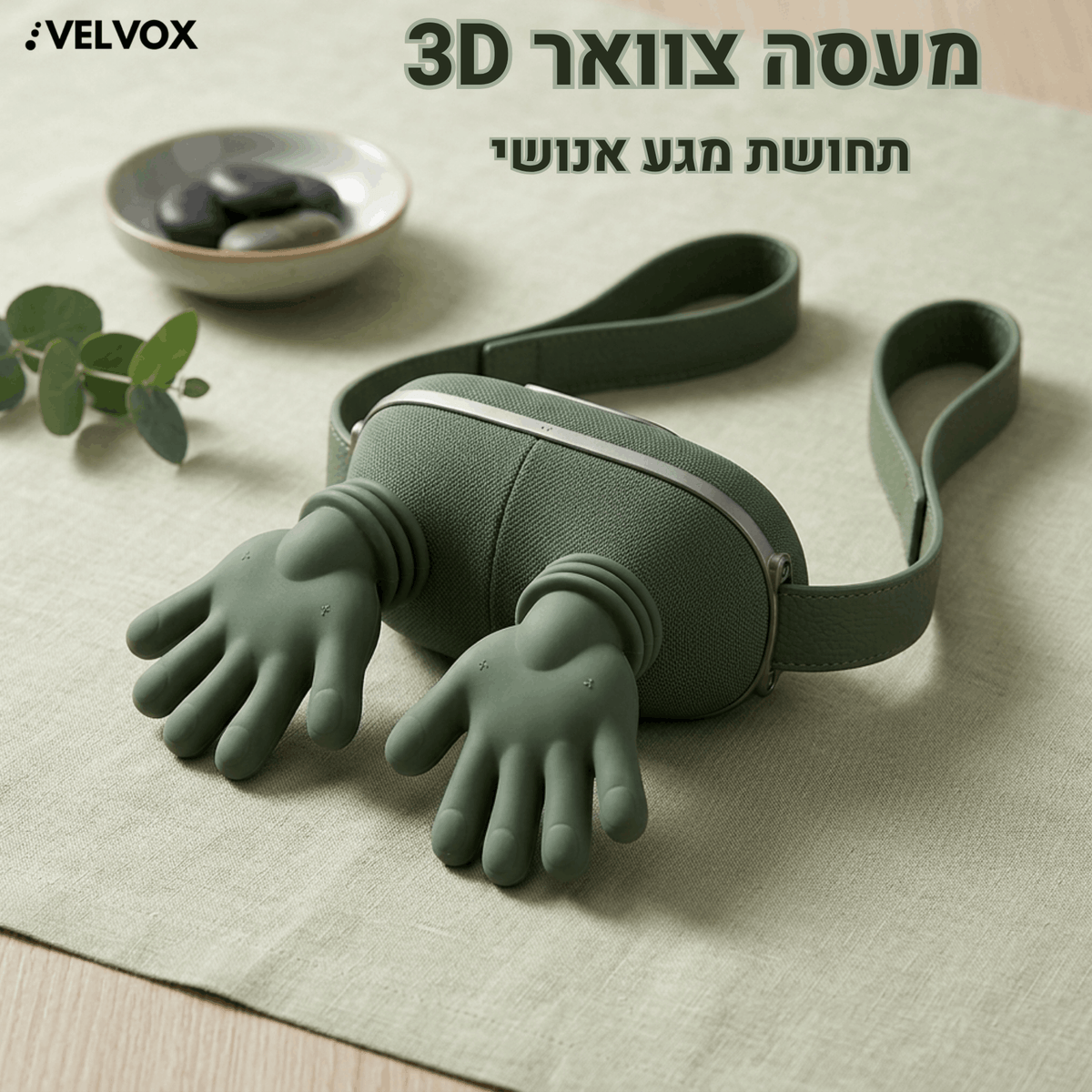 VELVOX™ -   מכשיר עיסוי 3D במגע אנושי לשחרור שרירים עמוק בכל הגוף